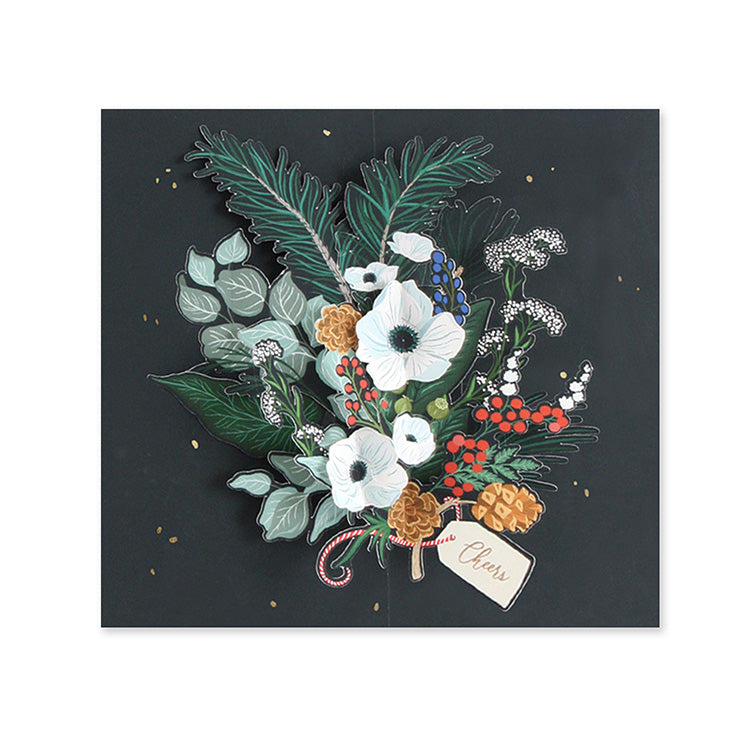 Christmas Card | 3D Pop up | Christmas Foliage | UWP Luxe