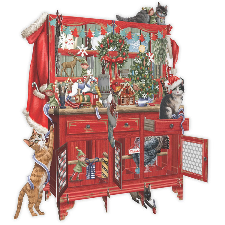 Christmas Card | Pop Up Laser Cut | Santa's Dresser | Me & McQ