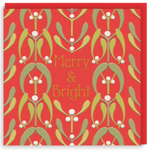 Christmas Card | Boxed Set of 9 | Festive Foliage | V & A | Ohh Deer