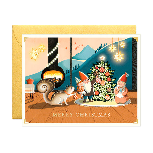 Christmas Card | Tiny Cabin Xmas | Joojoo Paper