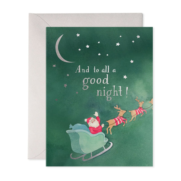Christmas Card | To All Good Night | E.Frances Paper
