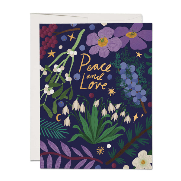 Christmas Card | Winter Botanicals | Red Cap Cards