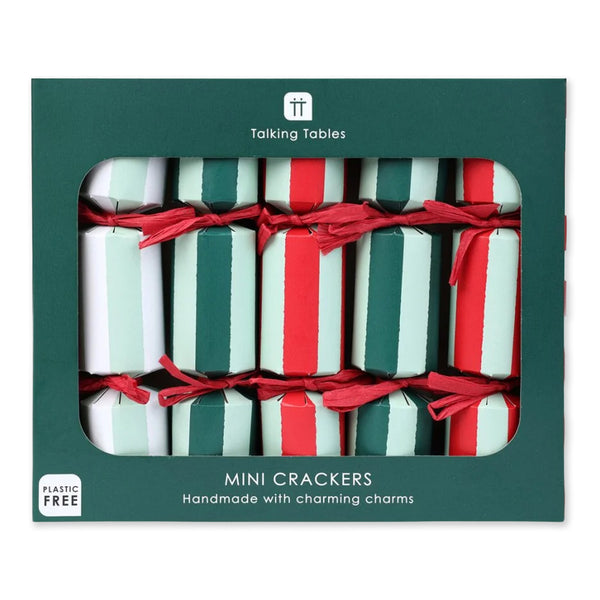 Christmas Crackers | Bon Noel | Mini 6 Inch | Set of 6 | Talking Tables