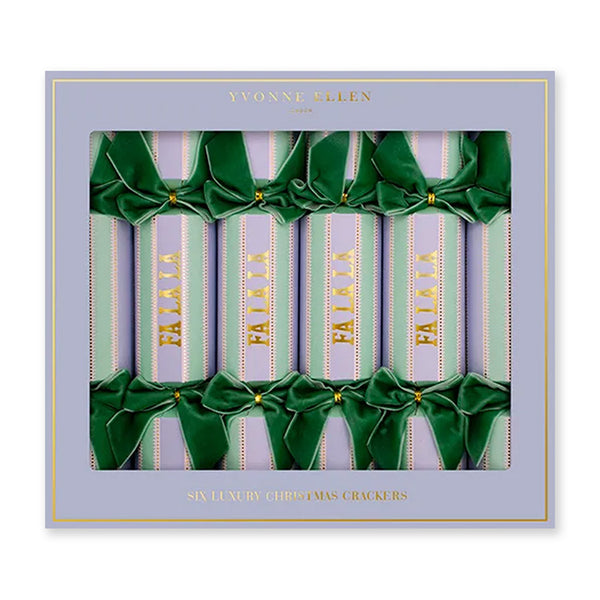 Christmas Crackers | Fa La La | Luxury 12 Inch | Set of 6 | Yvonne Ellen