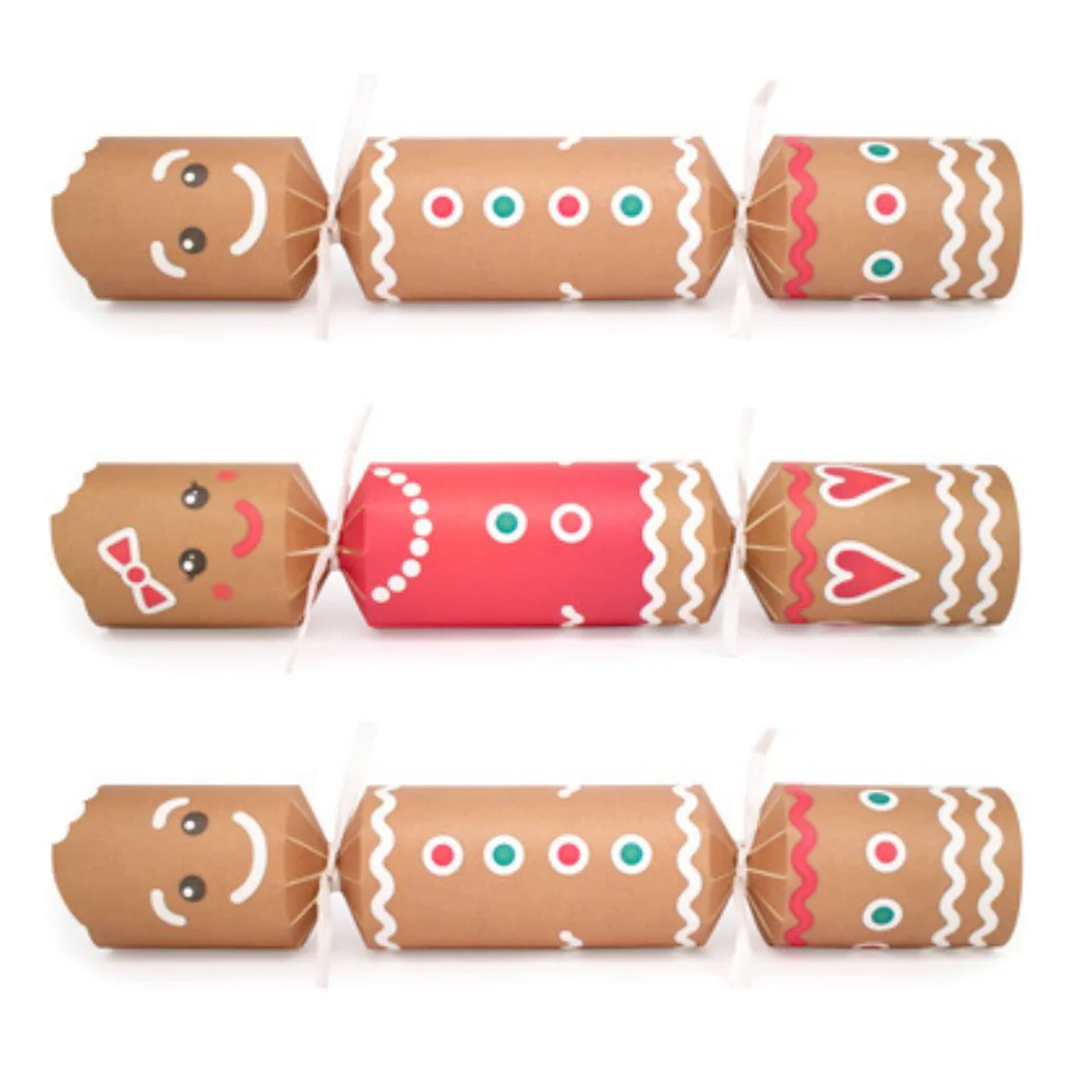 Christmas Crackers | Gingerbread | Box of 12 | Celebration Crackers
