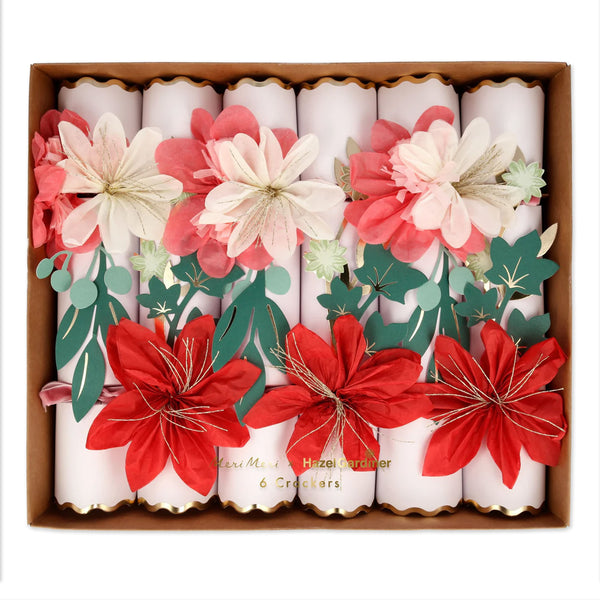 Christmas Crackers | Hazel Gardiner Large Flowers | Meri Meri