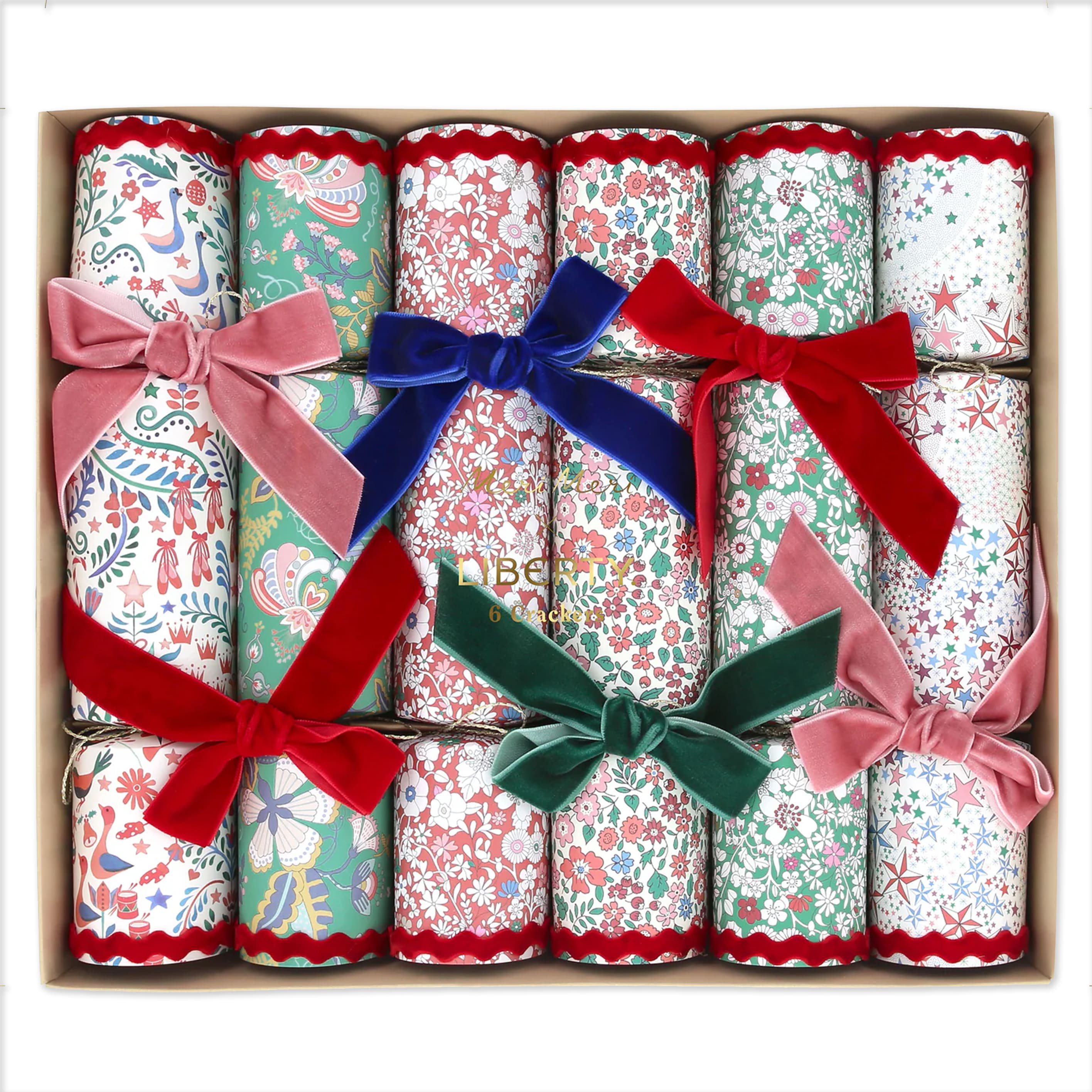 Christmas Crackers | Meri Meri X Liberty Velvet Bows| Meri Meri