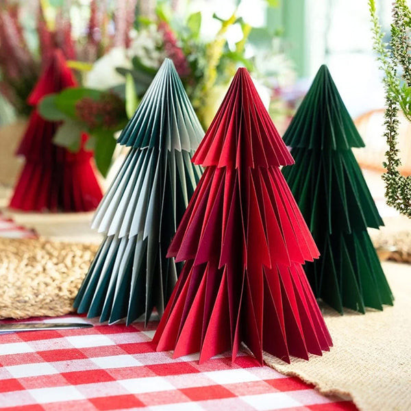 Christmas Decoration | Card Trees | Folklore | Pack of 3 | Talking Tables