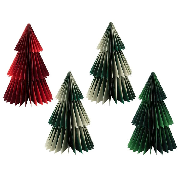 Christmas Decoration | Card Trees | Folklore | Pack of 3 | Talking Tables