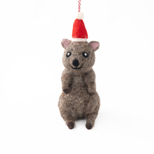 Christmas Decoration | Felt Quokka Queenie | Gifted Hands