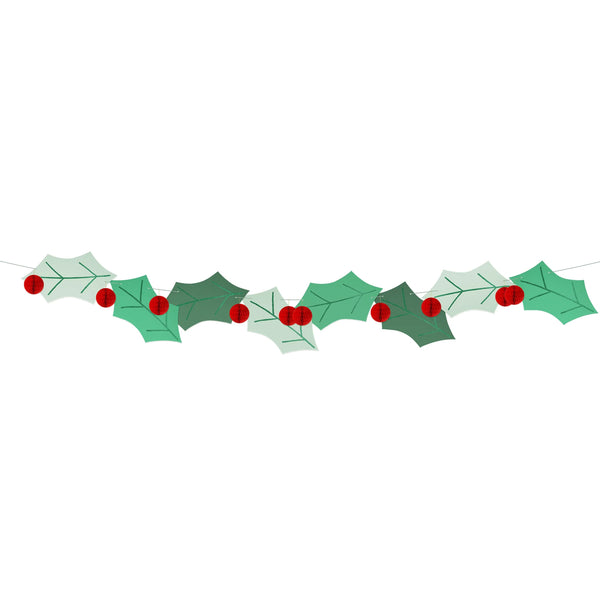Christmas Decoration | Garland | Honeycomb Holly | Meri Meri