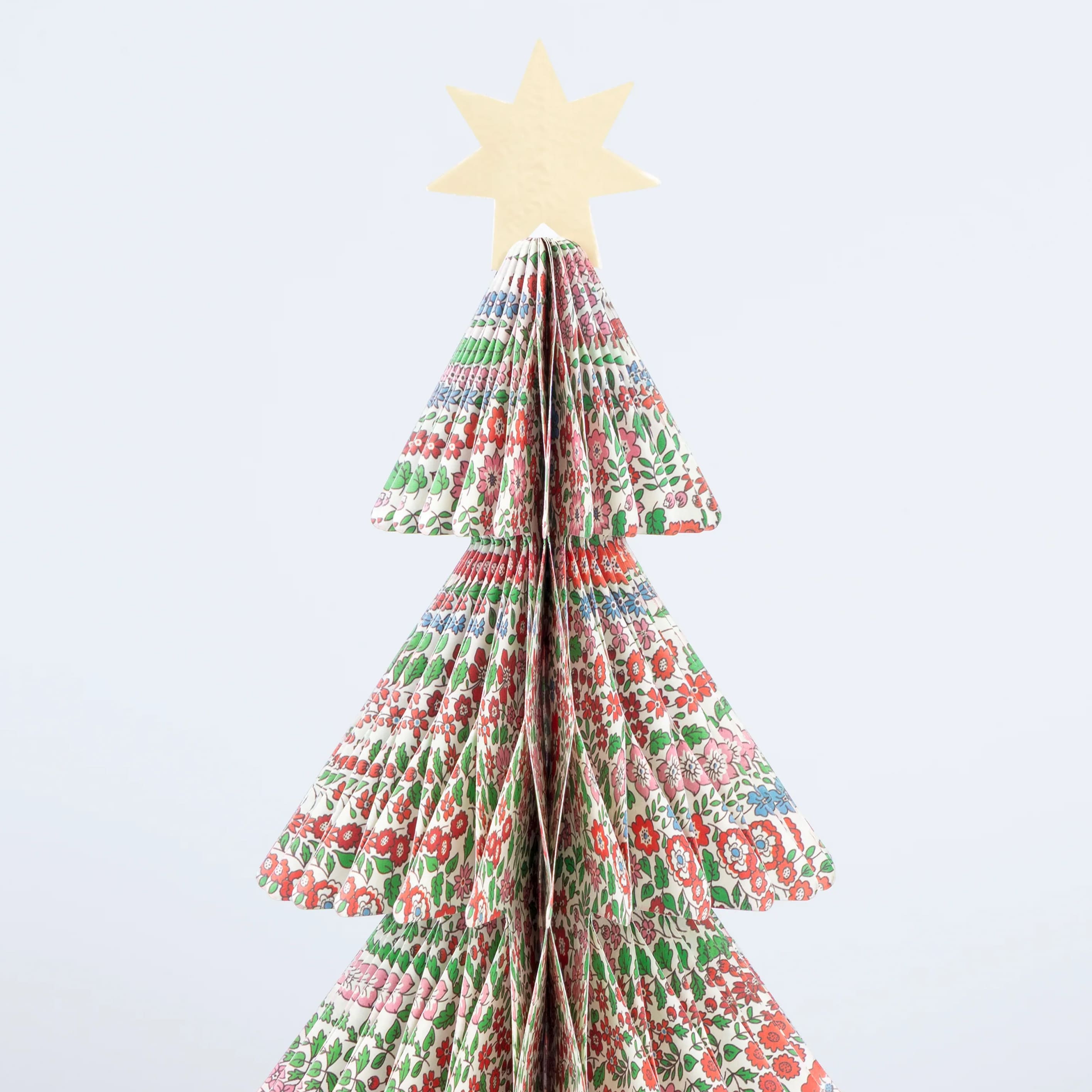 Christmas Decoration | Paper Honeycomb Trees | Meri Meri X Liberty | Set of 3 | Meri Meri