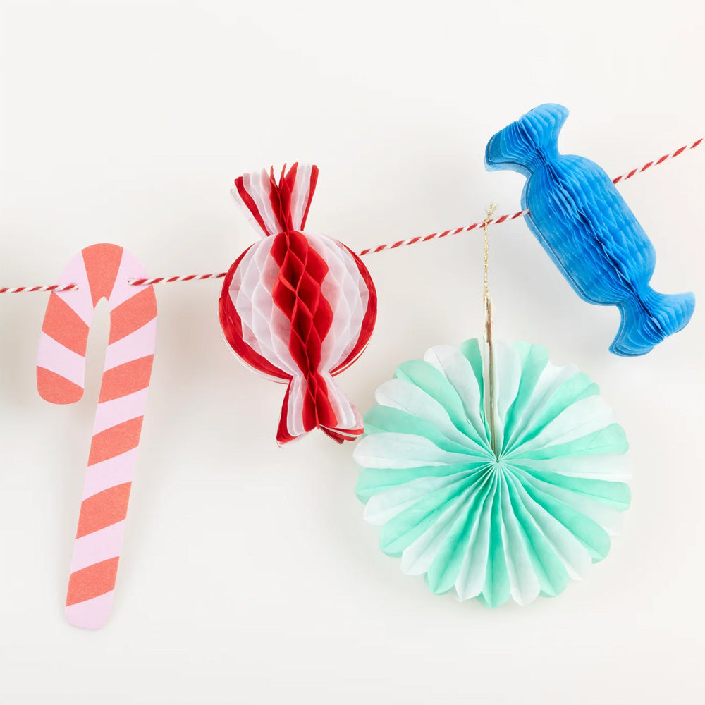 Christmas Decoration | Garland | Christmas Candy Mini Honeycomb | Meri Meri