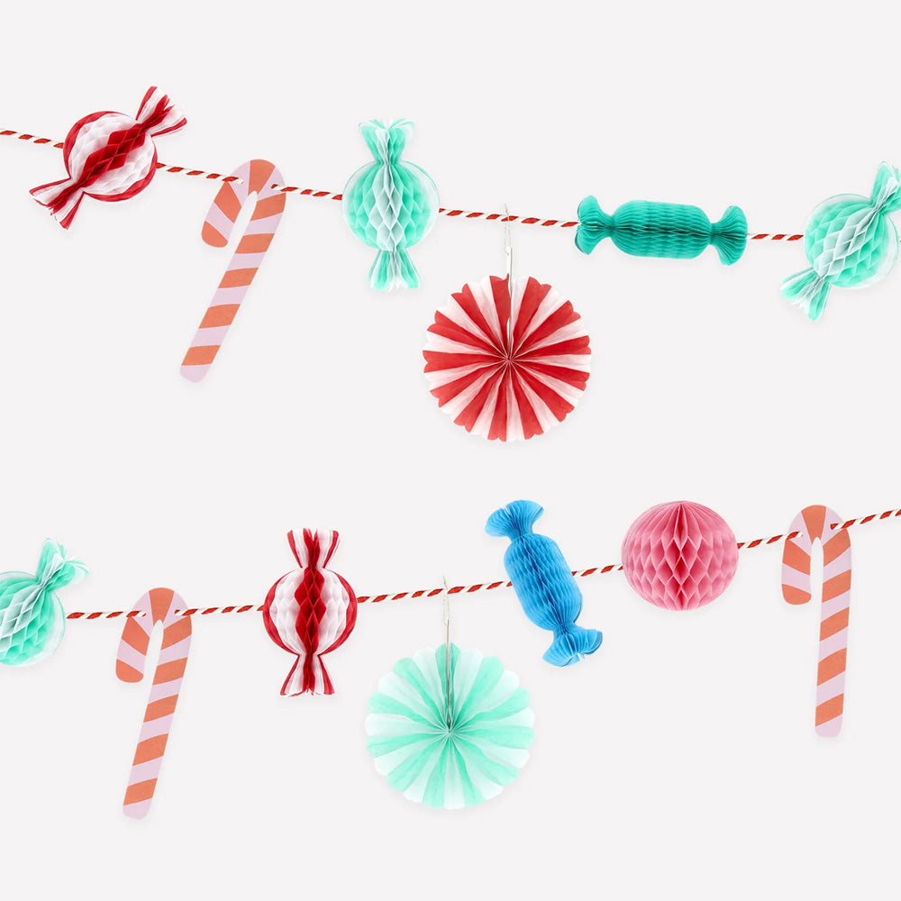 Christmas Decoration | Garland | Christmas Candy Mini Honeycomb | Meri Meri