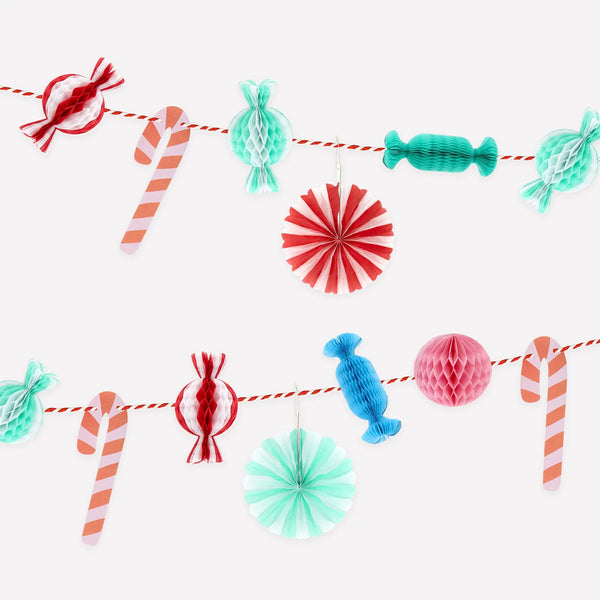 Christmas Decoration | Garland | Christmas Candy Mini Honeycomb | Meri Meri