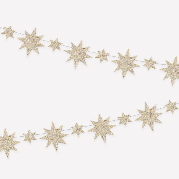 Christmas Decoration | Garland | Gold Star Mini | Meri Meri