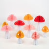 Christmas Decoration | Honeycomb Mushroom Decorations | Meri Meri