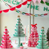 Christmas Decoration | Paper Honeycomb Trees | Stripes | Set of 3 | Meri Meri