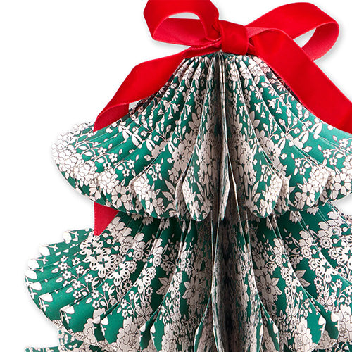 Christmas Decoration | Giant Paper Honeycomb Trees | Meri Meri X Liberty | Set of 2 | Meri Meri