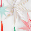 Christmas Decoration | Stripe Star Decorations | Set of 3 | Meri Meri