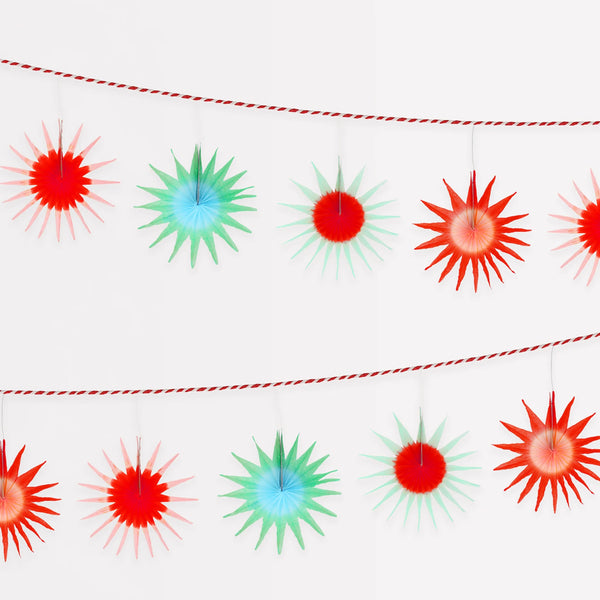 Christmas Decoration | Garland | Tissue Paper Star Garland | Meri Meri