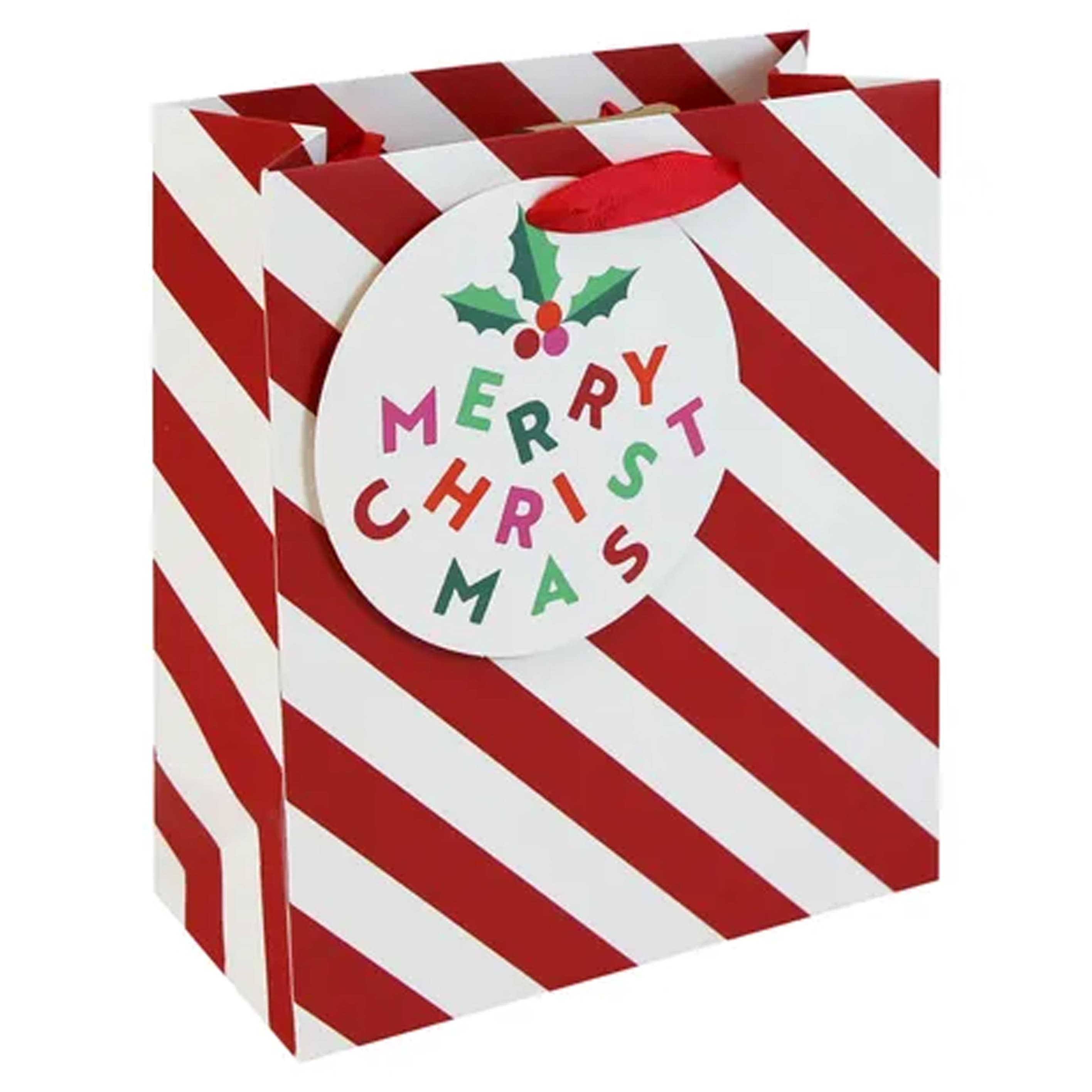 Gift Bag | Christmas | Candy Cane | Eurowrap | 3 SIZE OPTIONS AVAILABLE