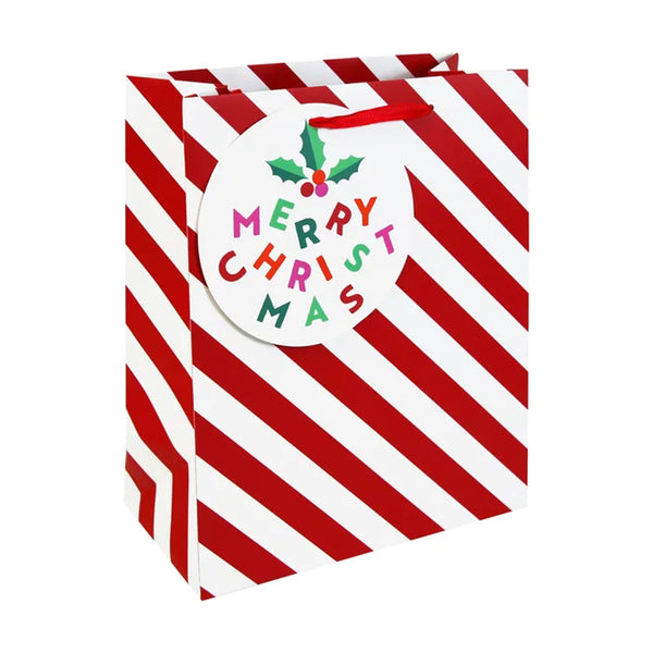 Gift Bag | Christmas | Candy Cane | Eurowrap | 3 SIZE OPTIONS AVAILABLE