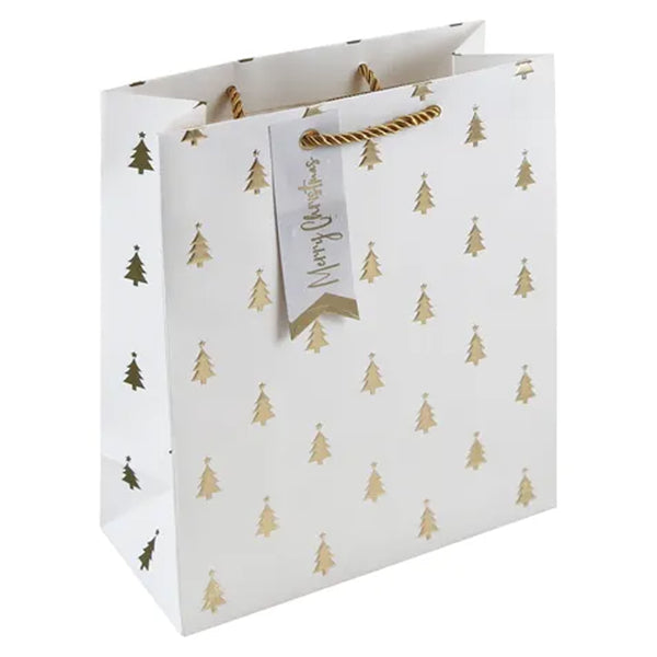 Gift Bag | Christmas | Gold Embossed Tree | Clairefontaine | 3 SIZE OPTIONS AVAILABLE