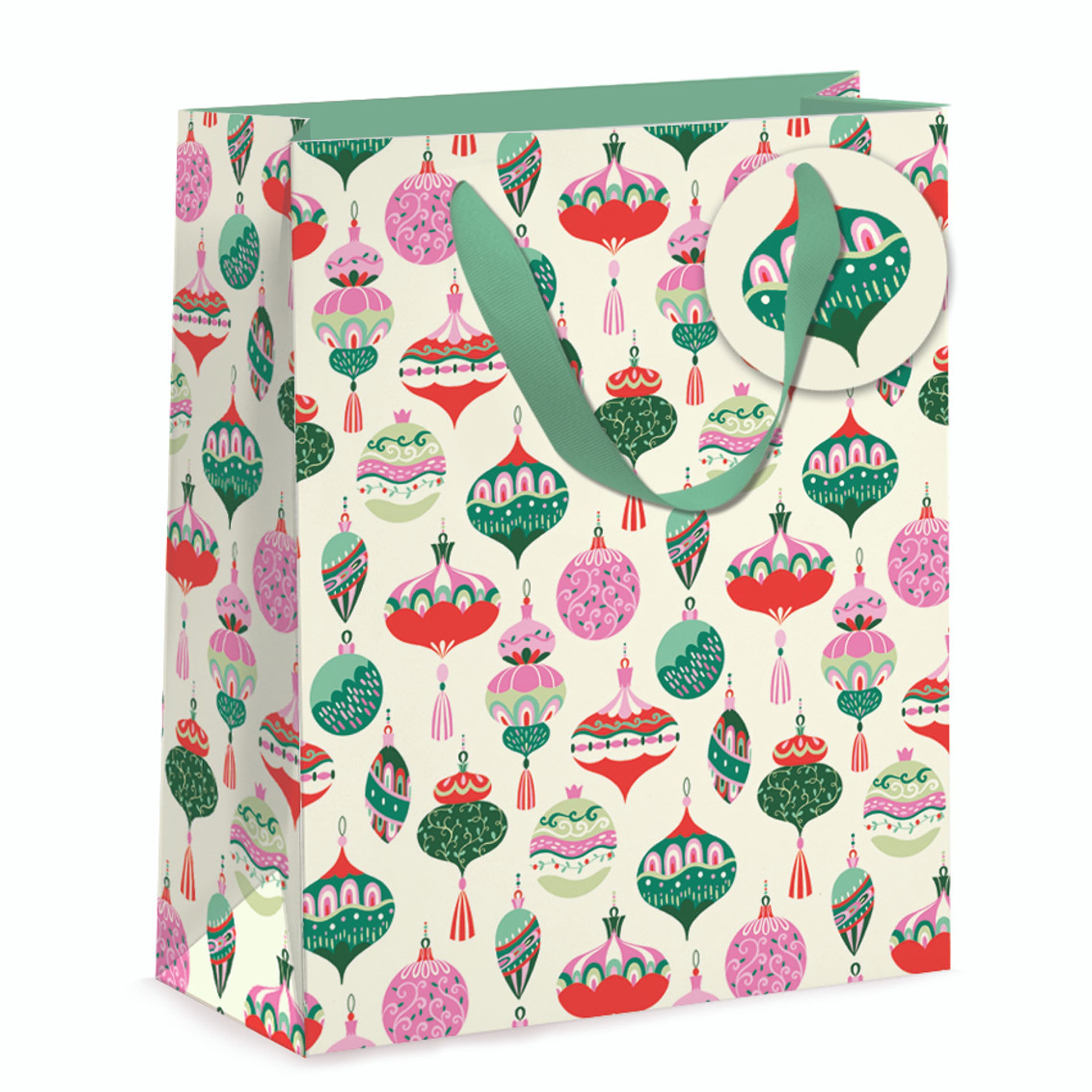 Gift Bag | Christmas | Medium | Baubles | Nelson Line