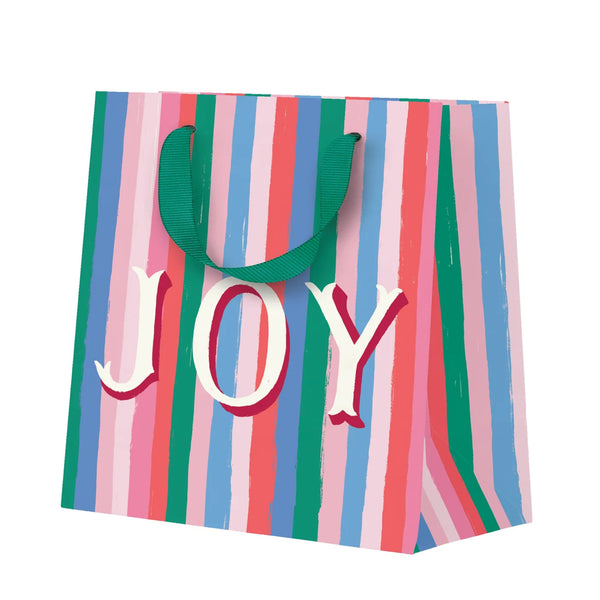 Gift Bag | Christmas | Small | Joy Stripes | Ohh Deer