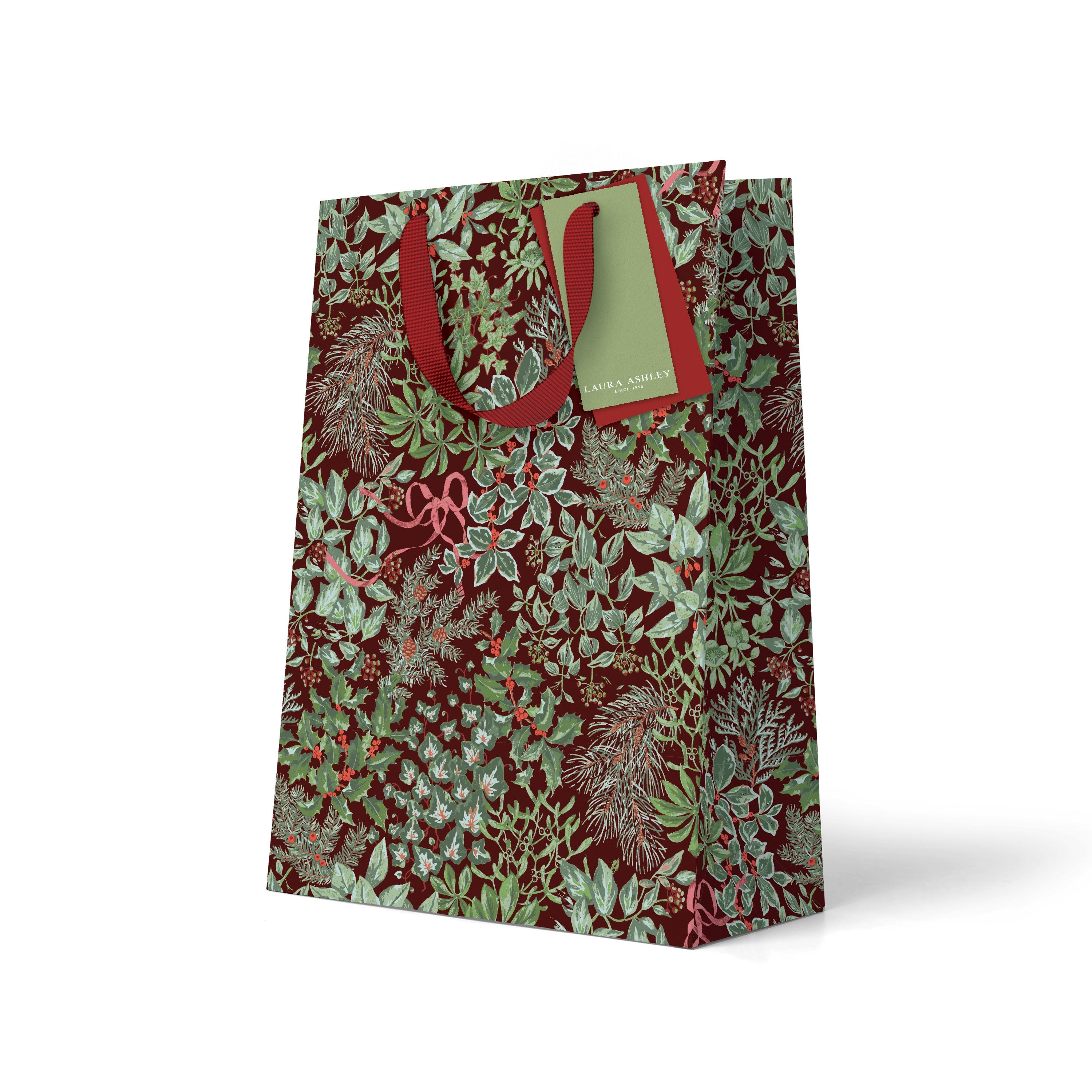 Gift Bag | Christmas | Holly and Bows | Laura Ashley | Ohh Deer | 3 SIZE OPTIONS AVAILABLE