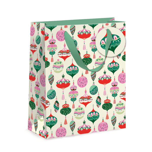 Gift Bag | Christmas | Medium | Baubles | Nelson Line