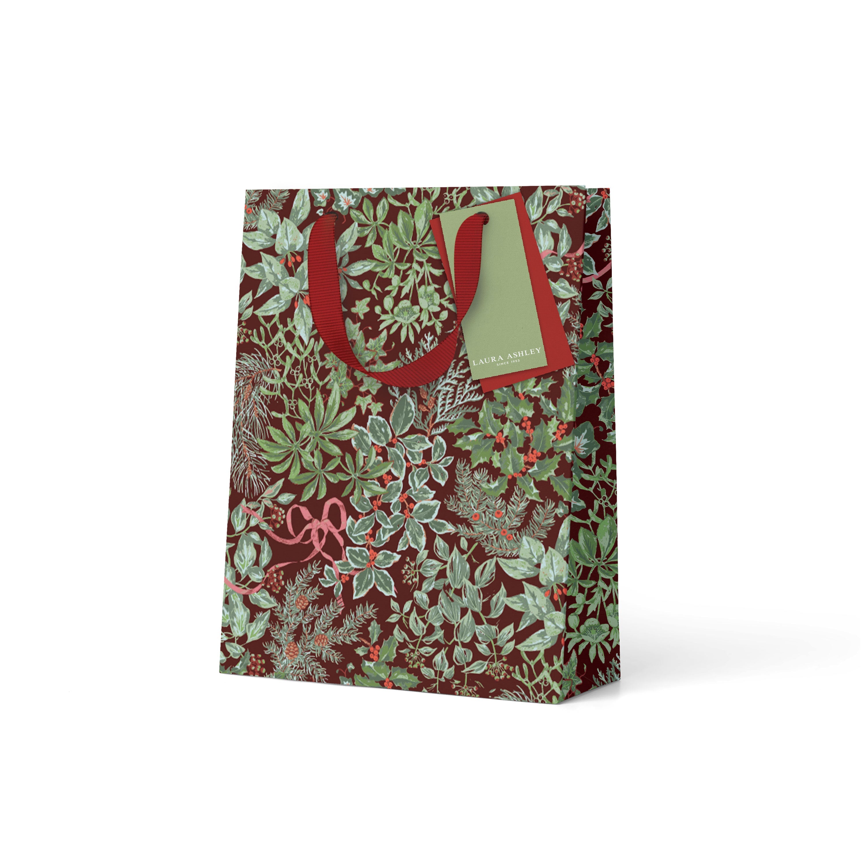 Gift Bag | Christmas | Holly and Bows | Laura Ashley | Ohh Deer | 3 SIZE OPTIONS AVAILABLE