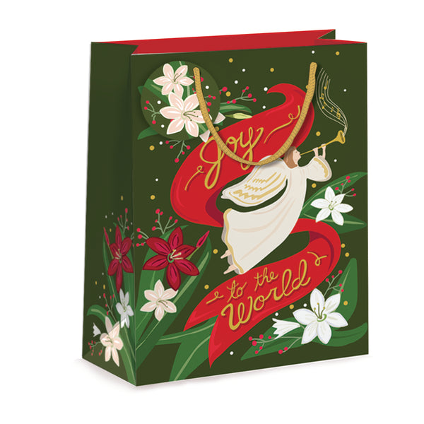 Gift Bag | Christmas | Medium | Joy To The World | Nelson Line