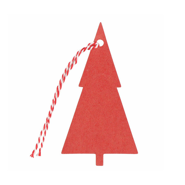 Christmas Gift Tag | Set of 6 | Christmas Tree | Red | Glick