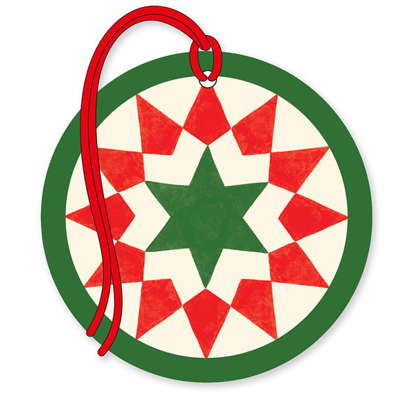 Christmas Gift Tag | Set of 4 | Geo Stars | The Art File