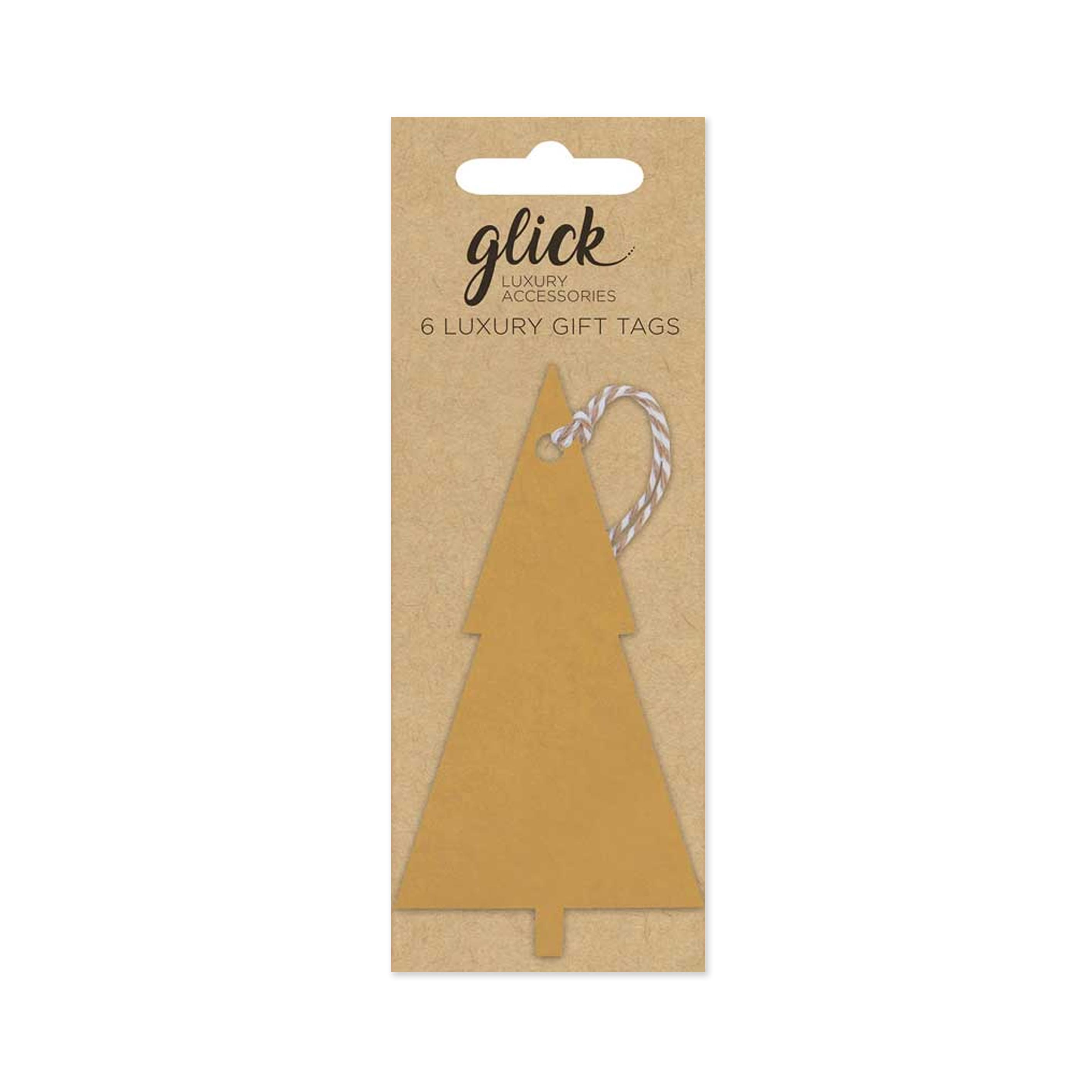 Christmas Gift Tag | Set of 6 | Christmas Tree | Gold | Glick