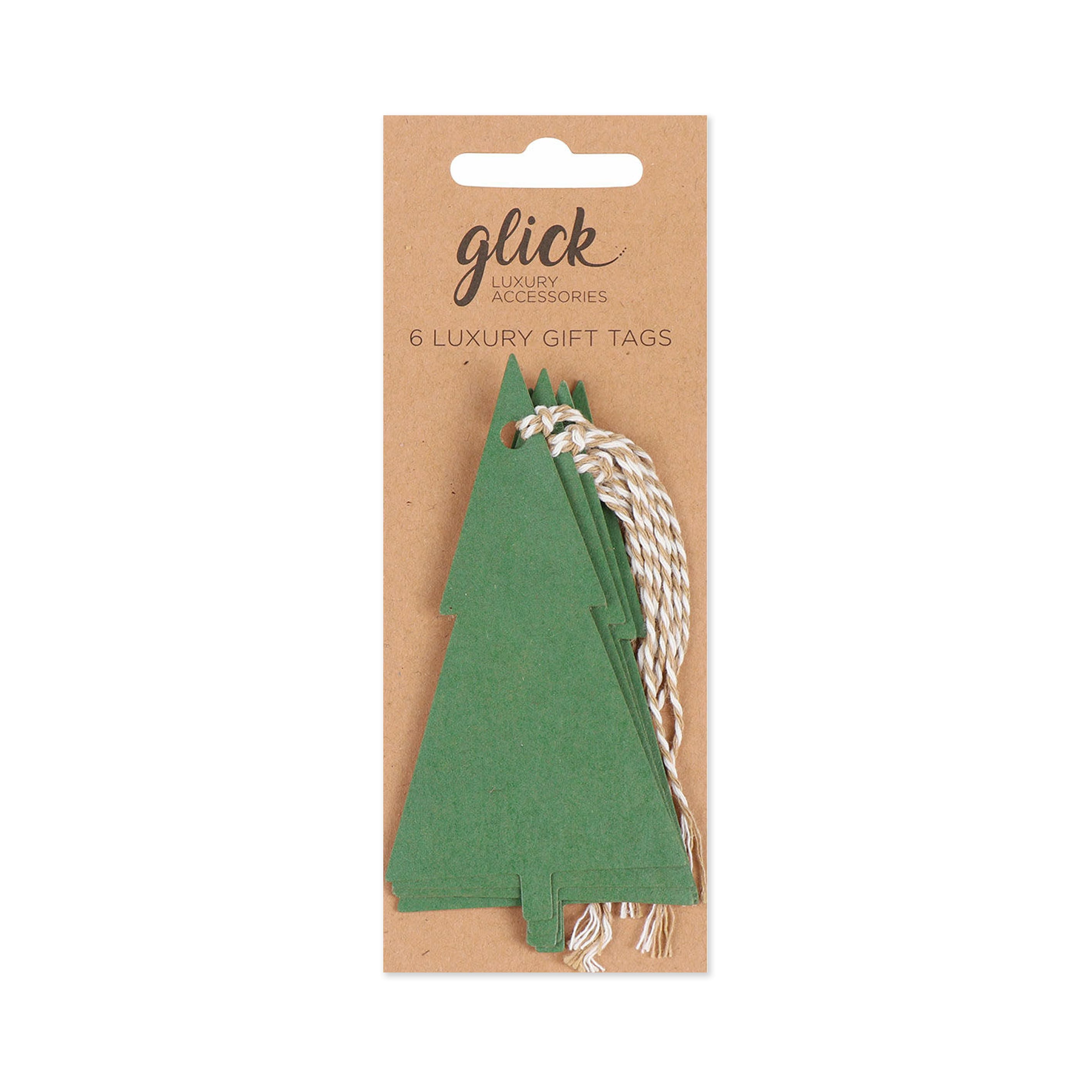 Christmas Gift Tag | Set of 6 | Christmas Tree | Green | Glick