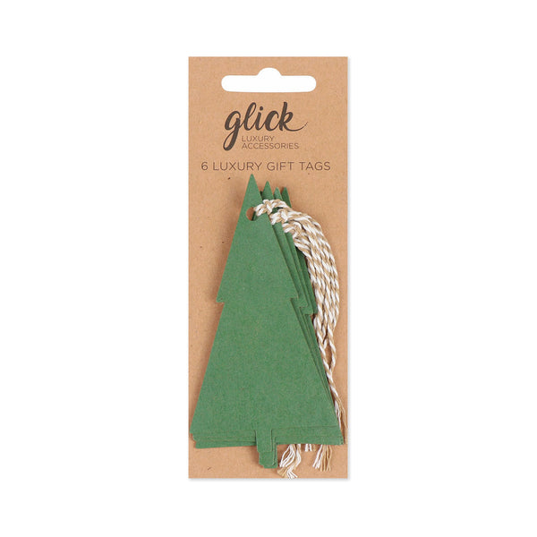 Christmas Gift Tag | Set of 6 | Christmas Tree | Green | Glick