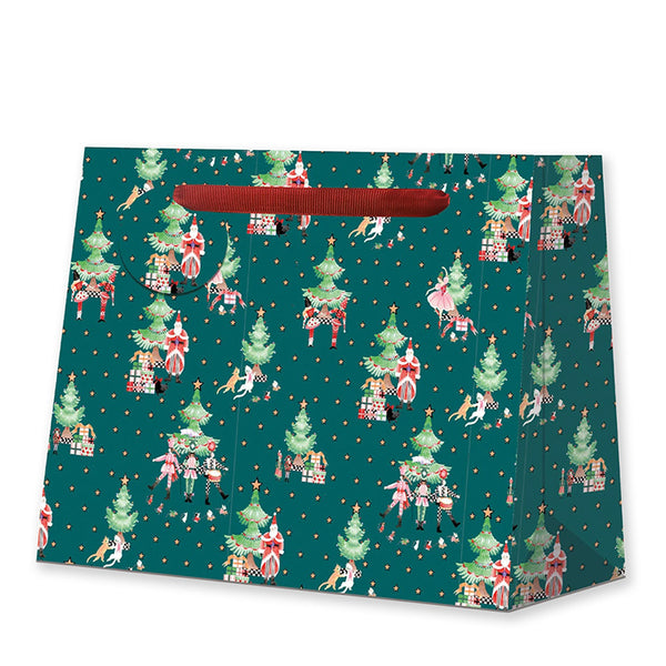 Gift Bag | Christmas | Medium | Nutcracker Islands Green | Penny Kennedy