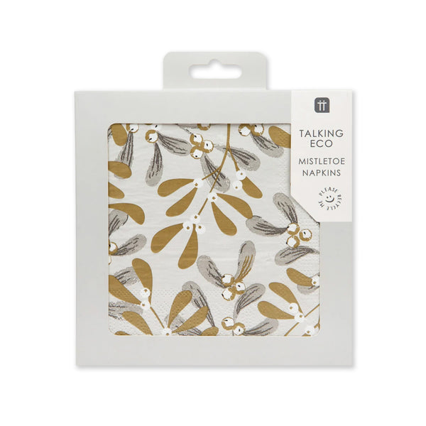 Christmas Napkin | Botanical Mistletoe | Talking Tables