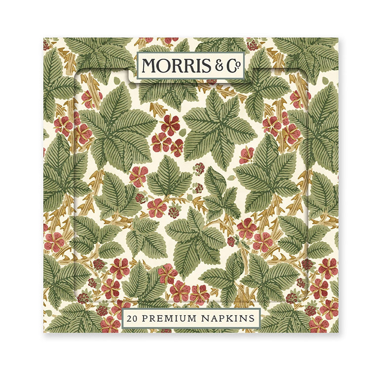 Christmas Napkin | William Morris Brambles | Penny Kennedy