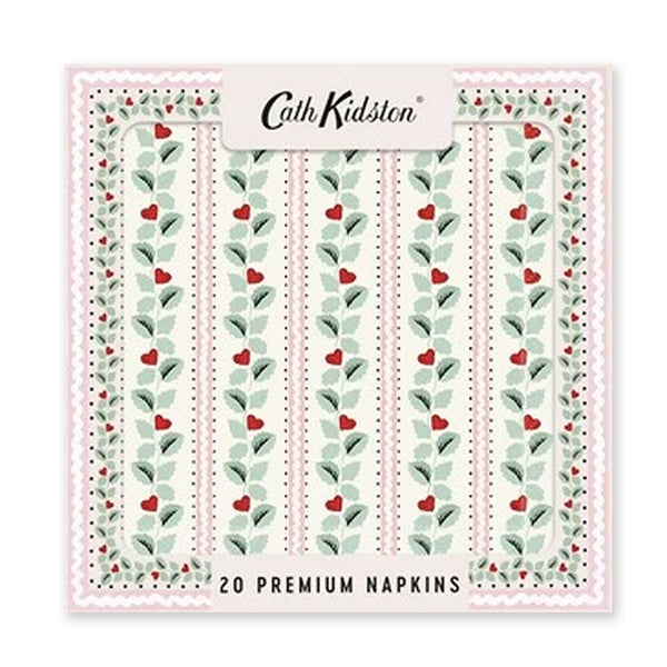 Christmas Napkin | Cath Kidston Heart Vine | Penny Kennedy