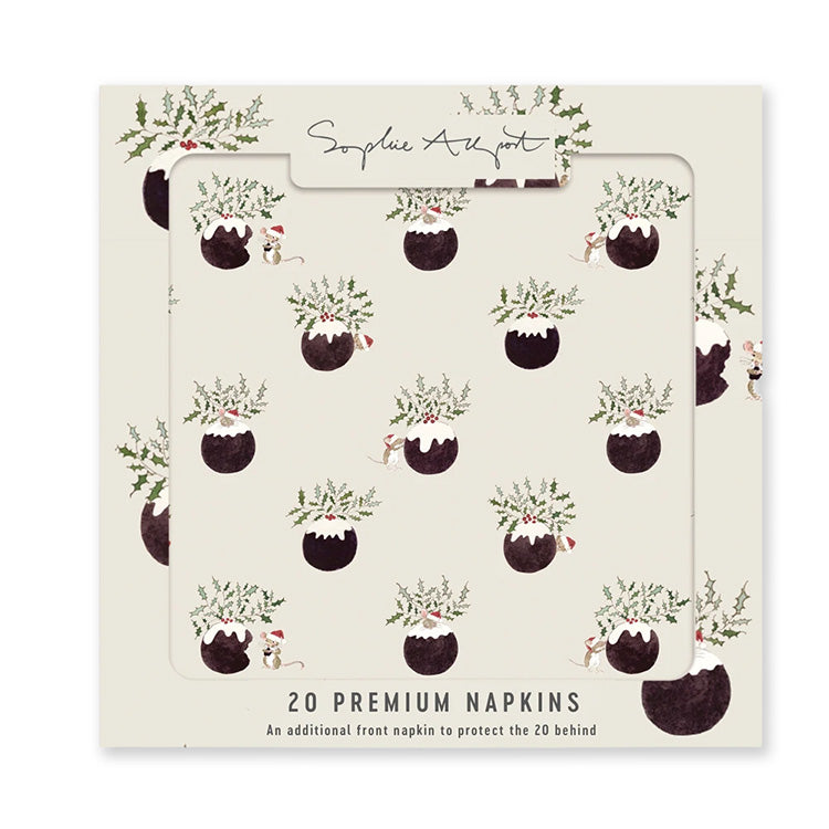 Christmas Napkin | Christmas Pudding | Penny Kennedy