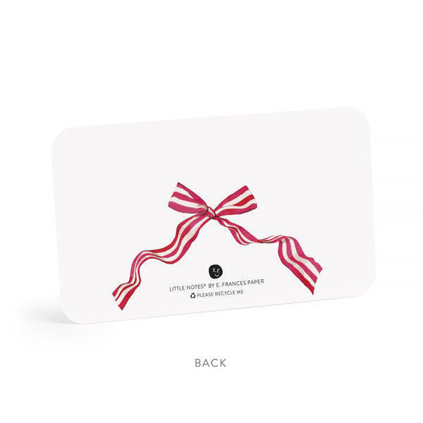 Note Card | Little Notes | Red Ribbon Candy | E. Frances Paper