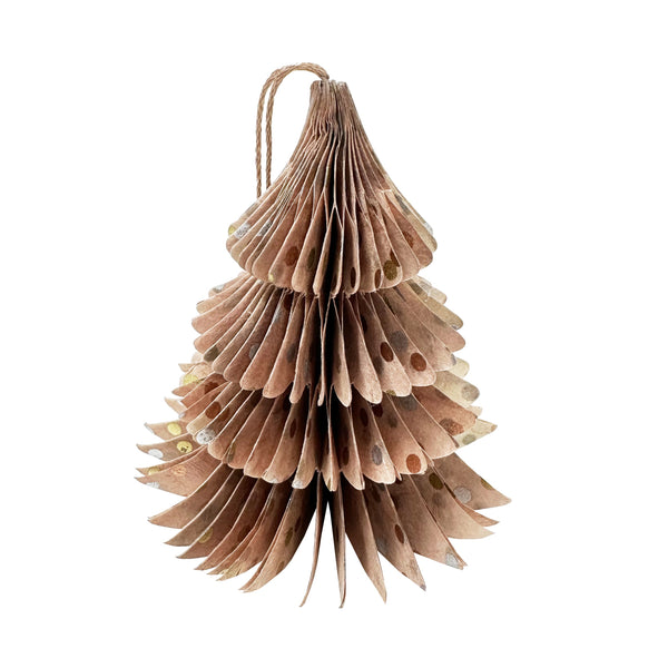 Handmade Nepalese Honeycomb Christmas Decoration | Tree | Lokta Classic | 5 DESIGN OPTIONS AVAILABLE