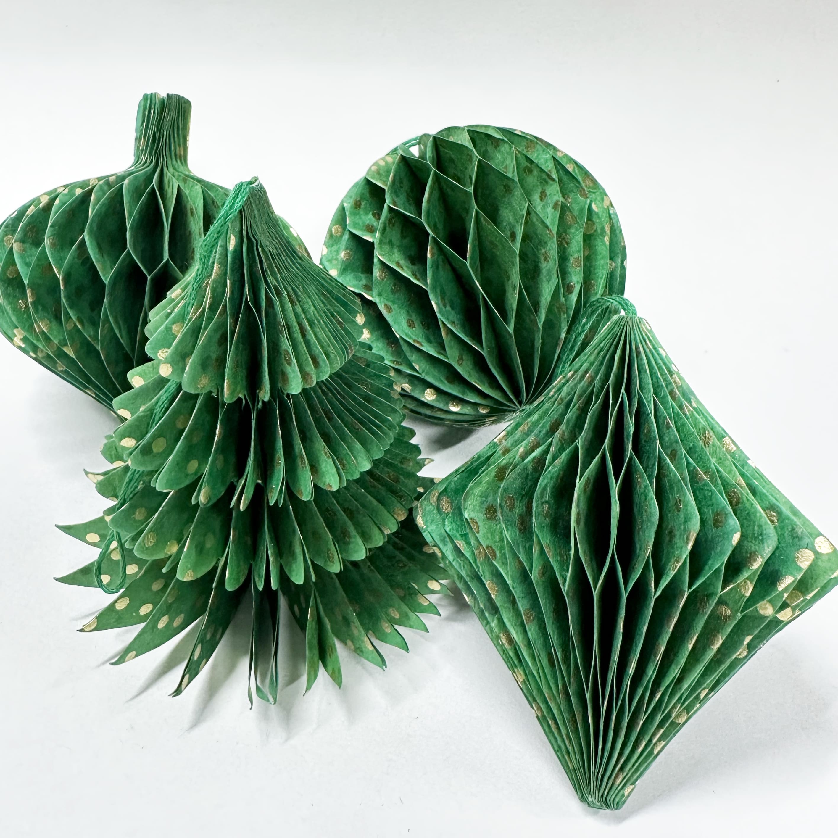 Handmade Nepalese Honeycomb Christmas Decoration | Diamond | 8 DESIGN OPTIONS AVAILABLE
