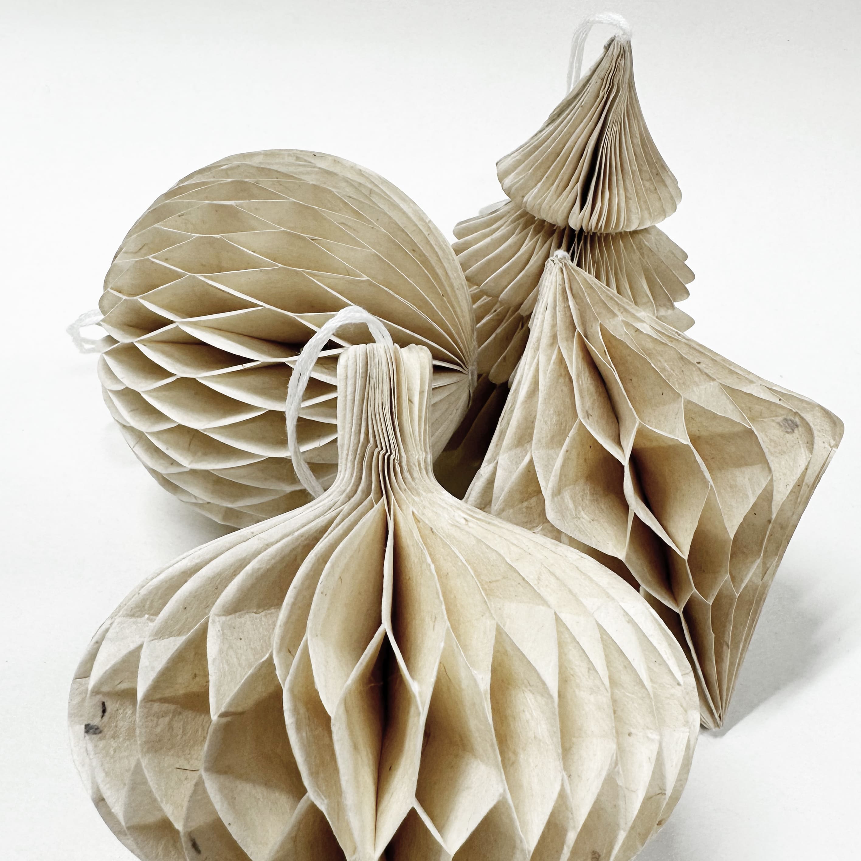 Handmade Nepalese Honeycomb Christmas Decoration | Diamond | 8 DESIGN OPTIONS AVAILABLE