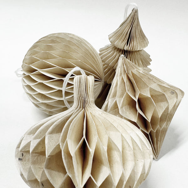 Handmade Nepalese Honeycomb Christmas Decoration | Diamond | 8 DESIGN OPTIONS AVAILABLE