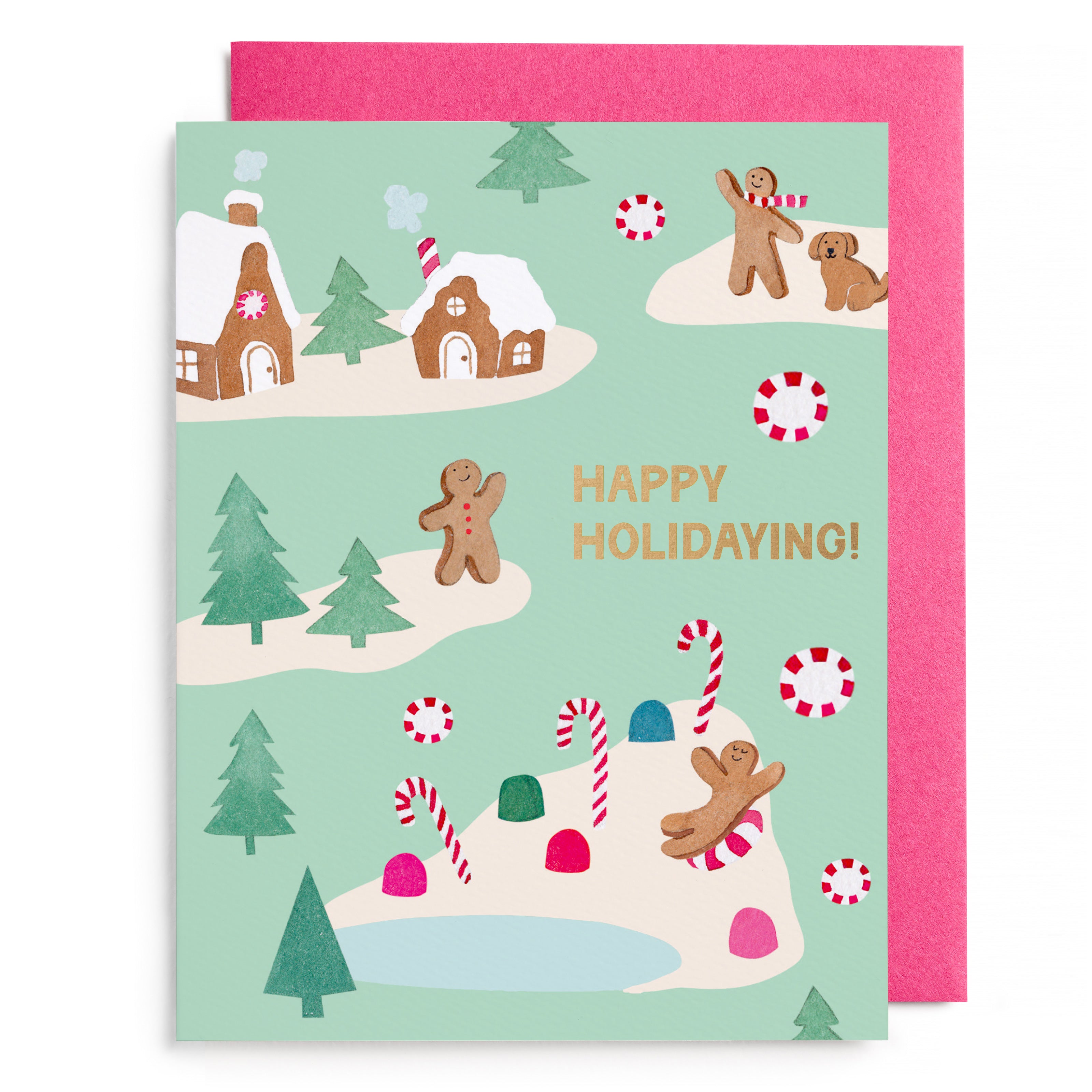 Christmas Card | Gingerbread Village | E Frances Paper